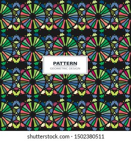 Vector colorful angular pattern. Ethnic collection, aztec stile, tribal art, can be used for wallpaper, cover fills, web page background, surface textures