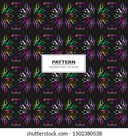 Vector colorful angular pattern. Ethnic collection, aztec stile, tribal art, can be used for wallpaper, cover fills, web page background, surface textures
