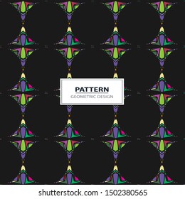 Vector colorful angular pattern. Ethnic collection, aztec stile, tribal art, can be used for wallpaper, cover fills, web page background, surface textures