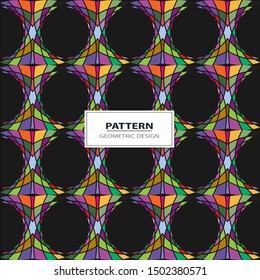 Vector colorful angular pattern. Ethnic collection, aztec stile, tribal art, can be used for wallpaper, cover fills, web page background, surface textures