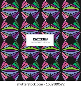 Vector colorful angular pattern. Ethnic collection, aztec stile, tribal art, can be used for wallpaper, cover fills, web page background, surface textures