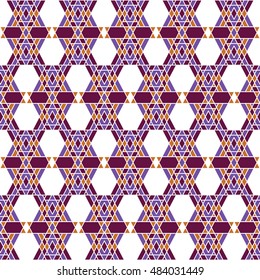 Vector colorful angular pattern. Ethnic collection, aztec stile, tribal art, can be used for wallpaper, cover fills, web page background, surface textures.