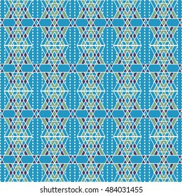 Vector colorful angular pattern. Ethnic collection, aztec stile, tribal art, can be used for wallpaper, cover fills, web page background, surface textures.