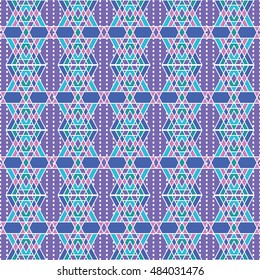 Vector colorful angular pattern. Ethnic collection, aztec stile, tribal art, can be used for wallpaper, cover fills, web page background, surface textures.