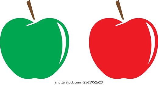 vector colorful apple fruit design	