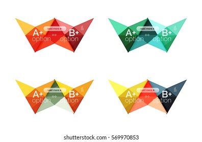 Vector colorful arrow option infographics templates set for workflow layout, diagram, number options or web design