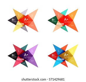 Vector colorful arrow option infographics templates set for workflow layout, diagram, number options or web design