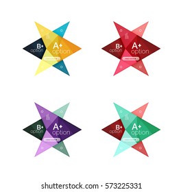 Vector colorful arrow option infographics templates set for workflow layout, diagram, number options or web design