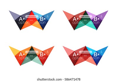 Vector colorful arrow option infographics templates set for workflow layout, diagram, number options or web design