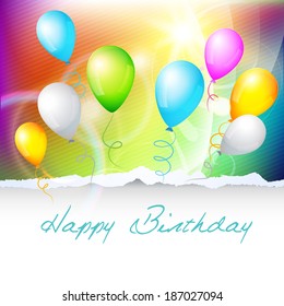 vector colorful background of birthday