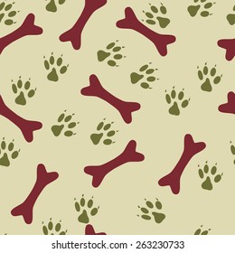 Vector colorful background with bones and steps for your design