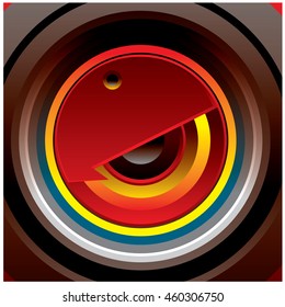 Vector colorful background circle ring gradient for design template and publication
