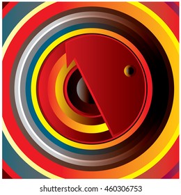 Vector colorful background circle ring gradient for design template and publication