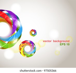 vector colorful background with circular elements