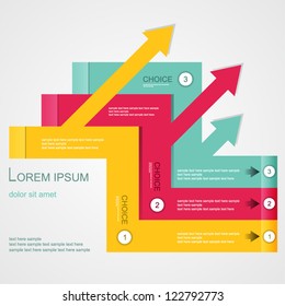 Vector colorful background concept design for brochure or website
