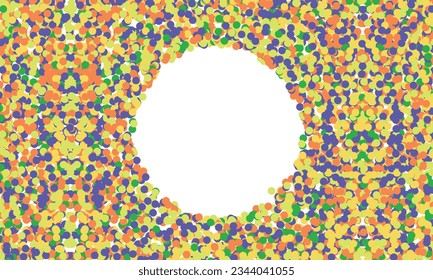 Vector colorful background of confetti for birthdays.