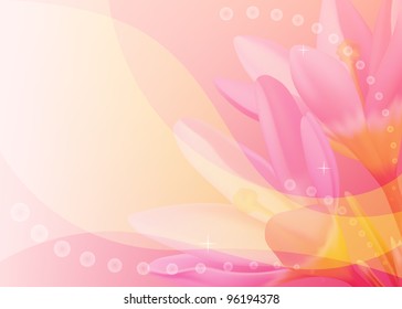 Vector colorful background with crocuses