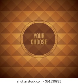 Vector colorful background. Vector design elements. Art advertising template. Vector brown  background. Business sale label.