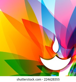vector colorful background of diwali 