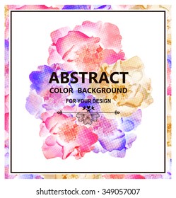 Vector colorful background with flowers. EPS10.