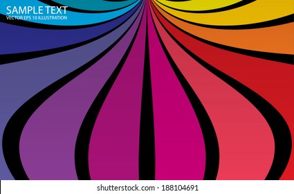 Vector colorful background illustration - Abstract rainbow colorful background template