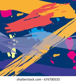 Vector colorful background, paint stains.