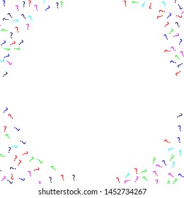 Vector colorful background question marks