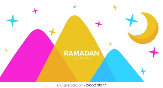 Vector Colorful background for ramadan greeting card collection