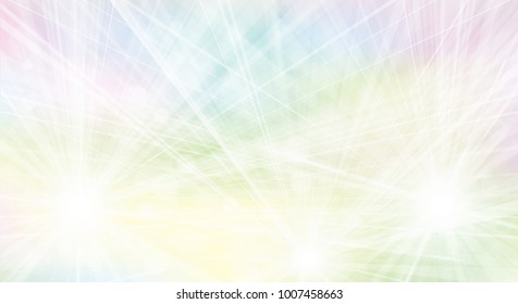 Vector colorful  background  with rays and lights. 