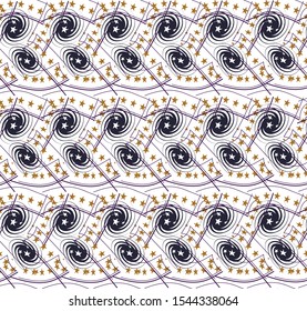 Vector Colorful background and Seamless Pattern in source file. A hand-drawn image for insertion into a document, a website, a presentation, for desktop and just for the soul.