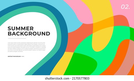 Vector Colorful background for summer collection, landing page, and web design
