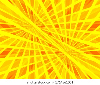 Vector colorful background, sun beams abstract illustration, light, yellow, orange and red colors, graphic backdrop.