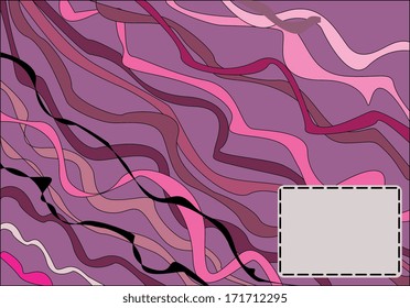 Vector colorful background with wavy lines