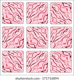 Vector colorful background with wavy lines