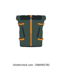 Vector Colorful Backpacks. Backpacks for schoolchildren, students, travellers and tourists. Back to School rucksack flat vector illustrations isolated on white.
