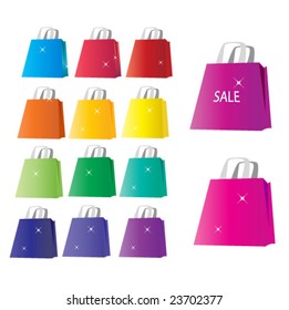 vector colorful bags