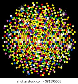 Vector colorful ball, abstract
