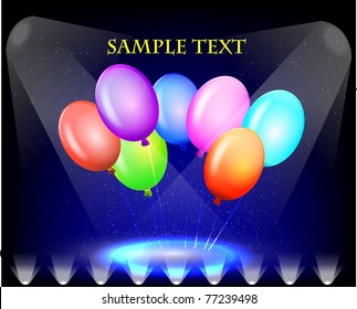 Vector colorful balloons.