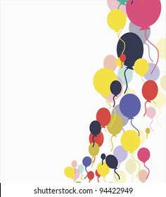 vector colorful balloons