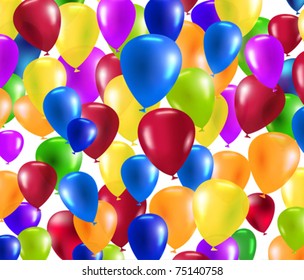 vector colorful balloons background