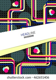 Vector colorful banner. Modern abstract background.