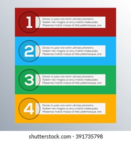 Vector colorful banner with place for text. For your presentation
