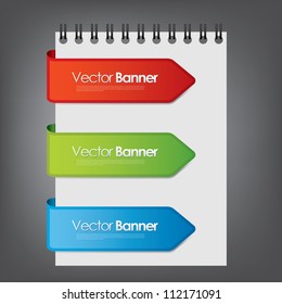 vector colorful banners, labels