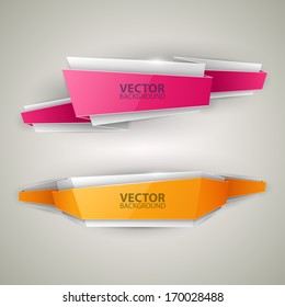 Vector colorful banners set 