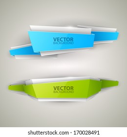 Vector colorful banners set 