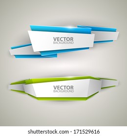 Vector colorful banners set 