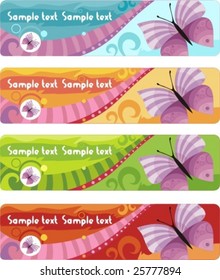 vector colorful banners set