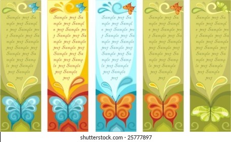 vector colorful banners set