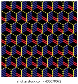 Vector colorful blocks pattern design background. Vibrant and gradient colors for design background and materials