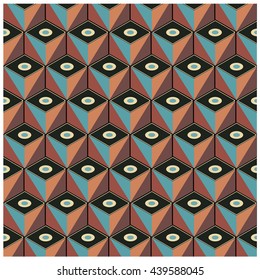 Vector colorful blocks pattern and triangle design background. Vibrant colors for design background and materials